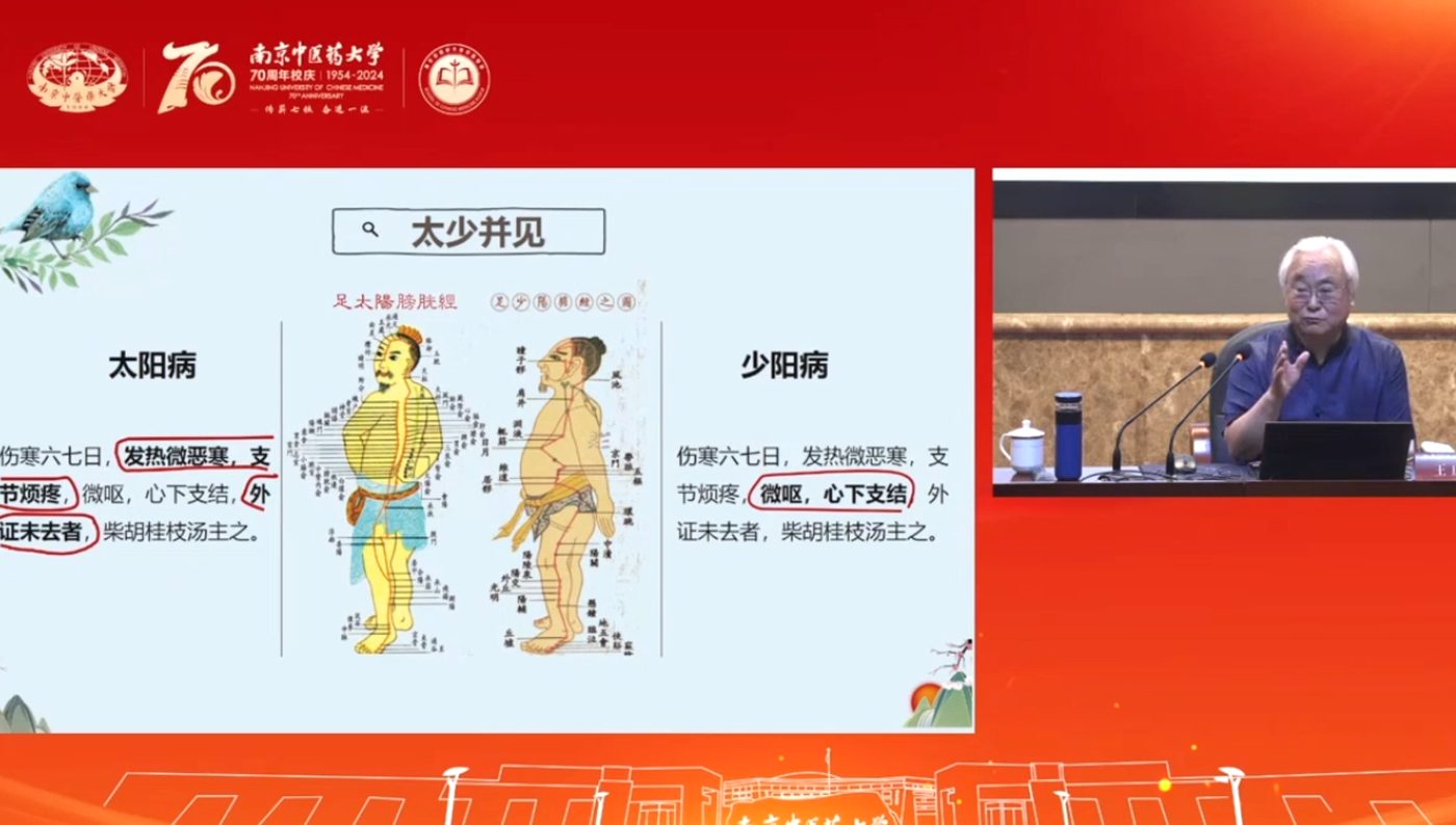 陈亦人教授百年诞辰学术大会线上直播：课件投影「太少见并见」与柴胡桂枝汤
